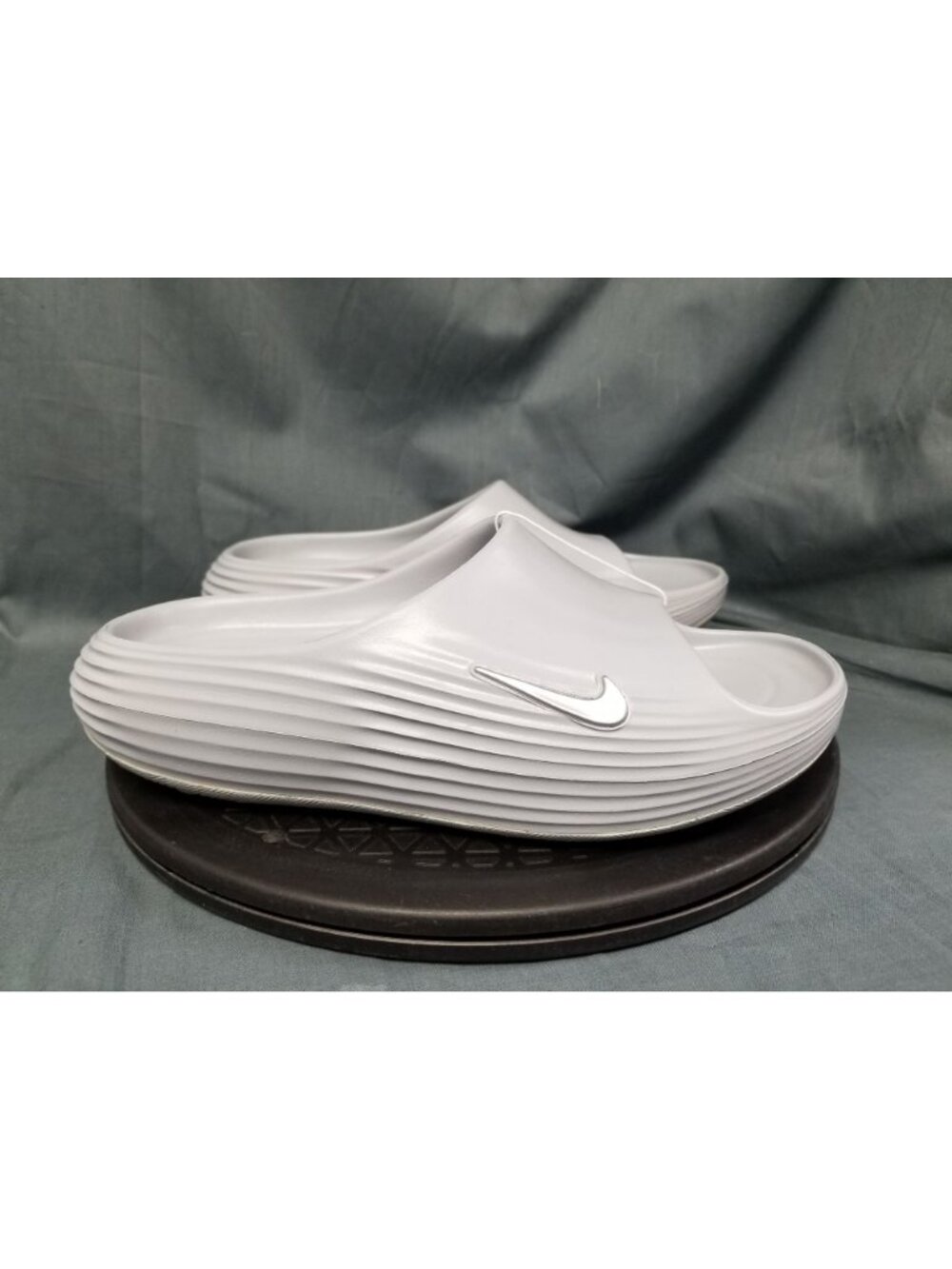 Nike ReactX Rejuven8 Slides HV4479 002 Wolf Grey Men's Size 7 NEW W/TAGS! - Picture 9 of 11